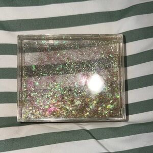 4x3 inch Gold Picture Frame, Holographic Glitter Compact